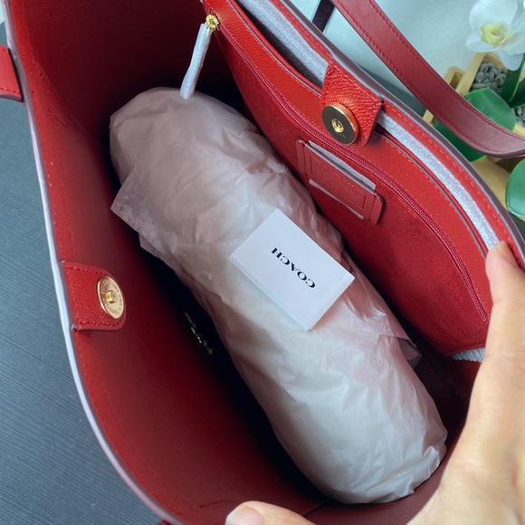 Coach Tote With Horse And Carriage Dot Print - Picture 7 of 10